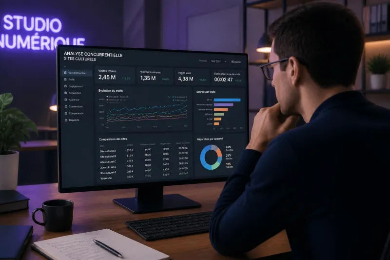découvrez comment réaliser une analyse concurrentielle culturelle efficace en utilisant similarweb et des outils gratuits pour benchmarker votre visibilité en ligne.