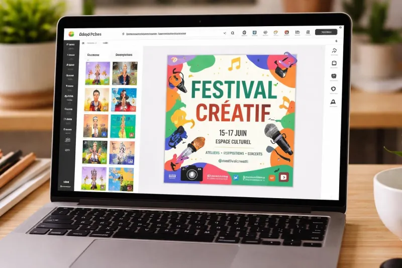 apprenez à créer une affiche d'événement culturel professionnelle et adaptée aux réseaux sociaux grâce à adobe express, étape par étape.