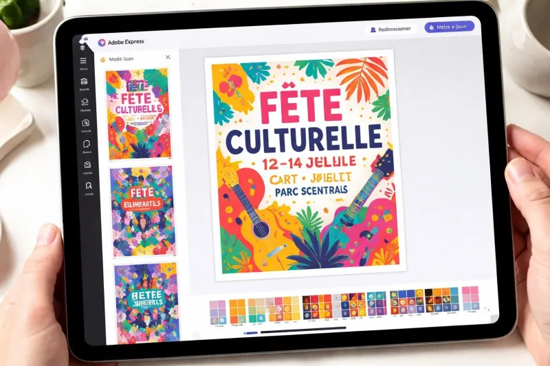 apprenez à créer une affiche d’événement culturel percutante et adaptée aux réseaux sociaux grâce à adobe express, avec des astuces simples pour maximiser votre impact.