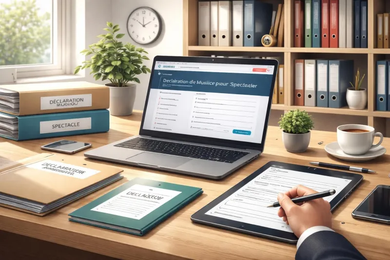 Comment déclarer la musique pour un spectacle à la sacem et quels sont les délais à respecter ?
