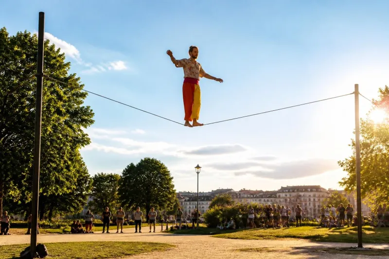Comment devenir funambule et maîtriser l’art de la marche sur corde