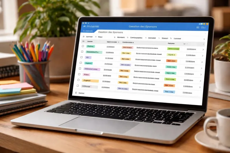 découvrez comment trouver des sponsors locaux pour votre projet culturel et gérer efficacement les contreparties grâce à airtable, un outil simple et performant.