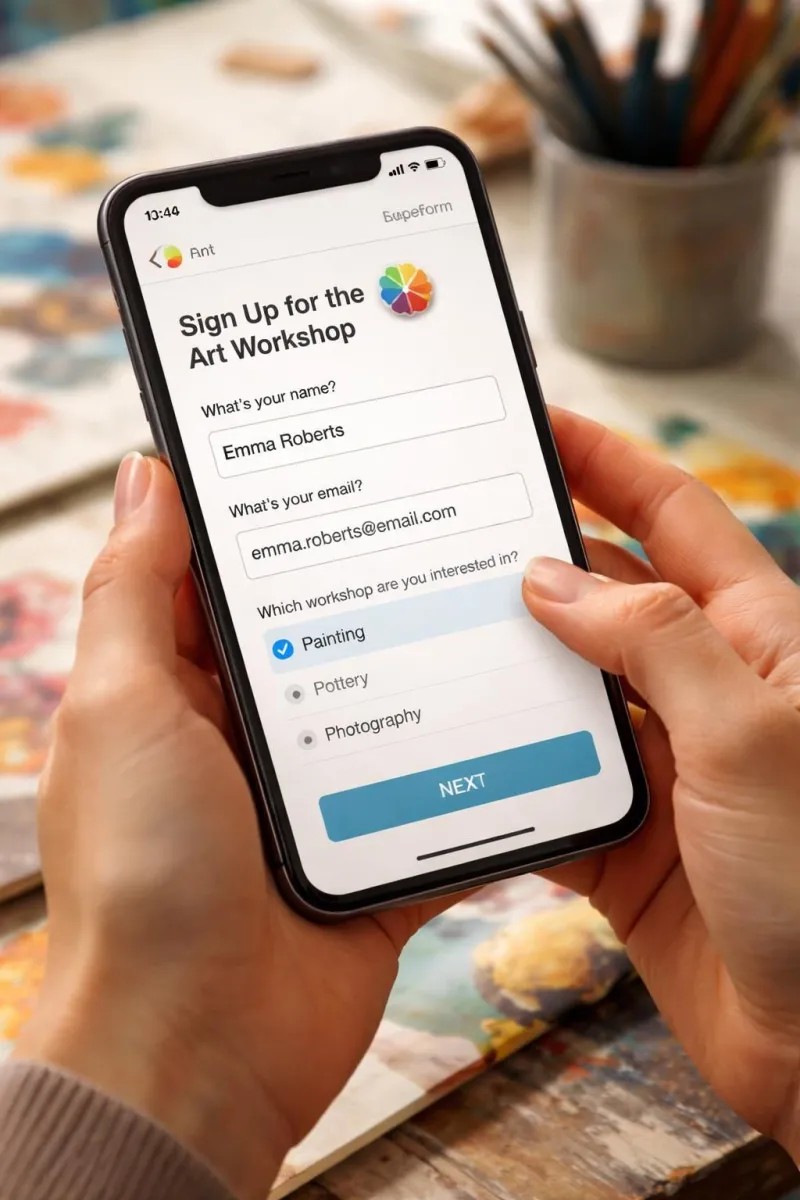 apprenez à créer un formulaire d’inscription efficace pour votre atelier artistique avec typeform et découvrez des astuces pour réduire le taux d’abandon des participants.