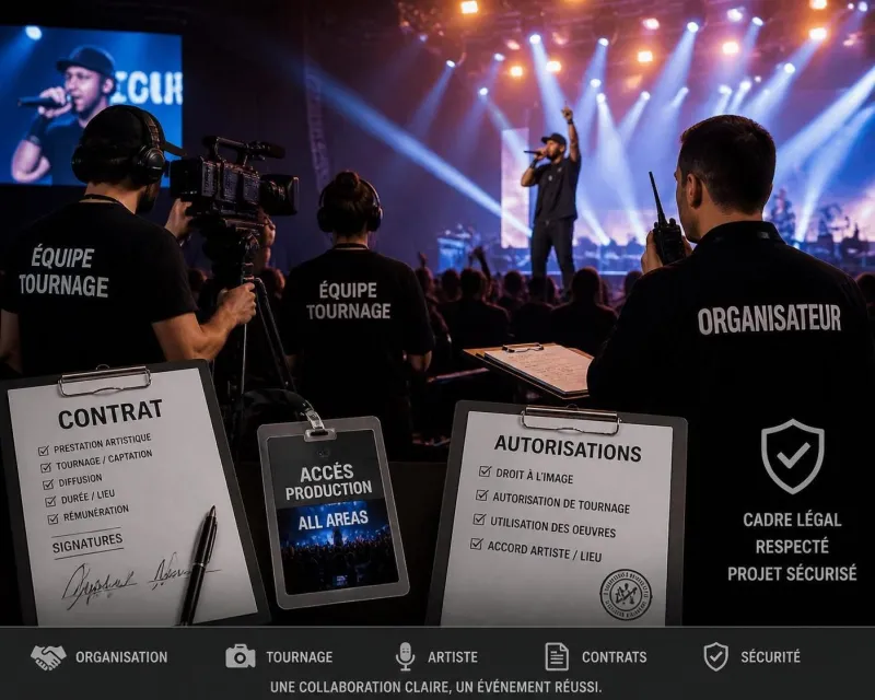 découvrez notre guide complet sur les droits photo et vidéo pendant un spectacle pour filmer et publier en toute légalité sans risques.