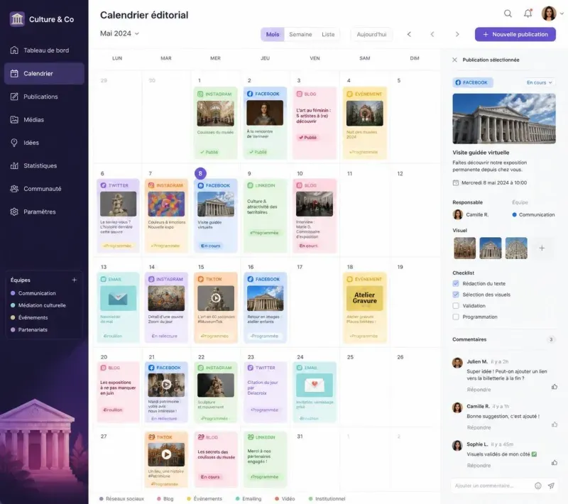 découvrez comment choisir entre clickup et monday.com pour optimiser la planification de vos communications en 2026, spécialement adaptée aux petites structures culturelles.