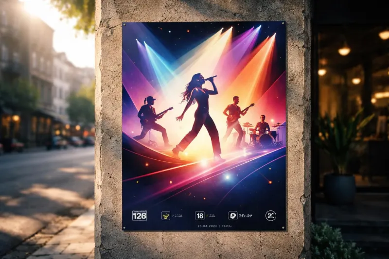 Quelles sont les mentions obligatoires sur une affiche de spectacle vivant en 2026 ?