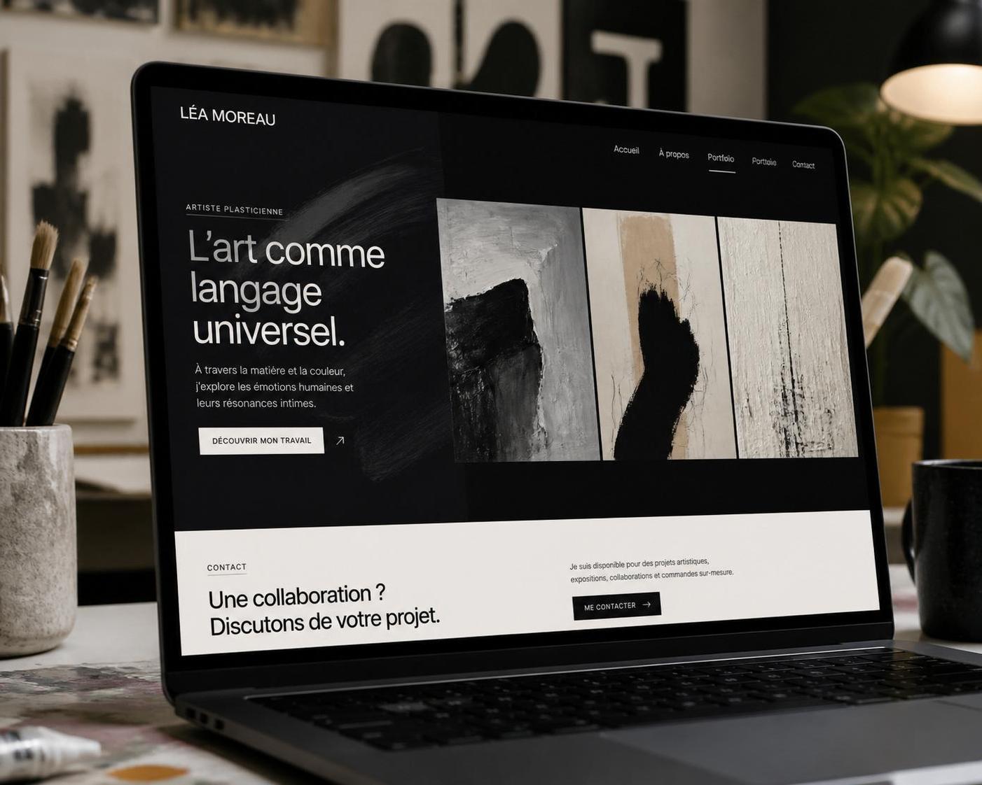 découvrez comment transformer un template canva basique en un site professionnel avec framer ou webflow pour valoriser votre personal branding d'artiste.